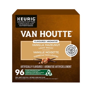Van Houtte Vanilla Hazelnut Light Roast Coffee 96 K-Cup Pods