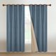 thumbnail image 1 of Cortinas Blackout para Recamara y Sala - Cortina 100% Blackout Look Lino - Aislamiento Térmico y Reducción Ruido - 2 Paneles - Cortinas Largas 240 x 132cm Denim, 1 of 15
