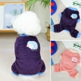 thumbnail image 2 of Pet Winter Costume - Contrasting Threaded Edge, Cartoon Pictures, Soft, Comfortable, Little Sheep Print, Keep Warm, Flannel, Four Leggings, Pet Costume for Winter, 2 of 8