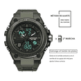 thumbnail image 3 of Reloj Táctico Militar Deportivo Malubero Verde Impermeable 3 agujas, 3 of 3
