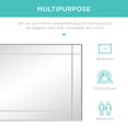 thumbnail image 4 of Best Choice Products 36x24in Rectangular Bedroom Bathroom Entryway Decorative Frameless Wall Mirror, 4 of 8