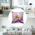 thumbnail image 5 of Pink Abstract Carnation Design by Shawna Sullivan Throw Pillow, 5 of 7