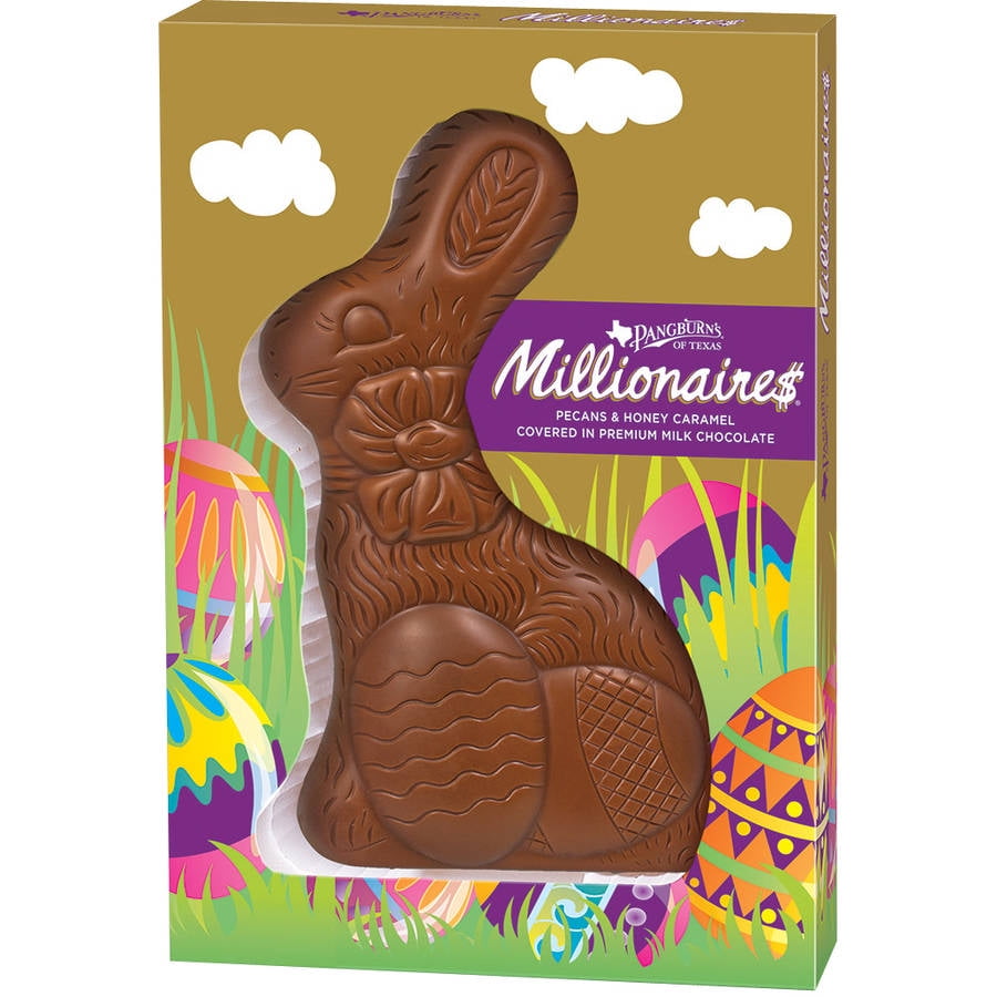 Pangburn's Millionaire's Pecans & Honey Caramel Chocolate Easter Bunny