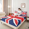 thumbnail image 4 of Castle Fairy UK Flag Twin Sheet Sets for Boys Girtls,Minimalist Vintage Stripes Bedding, 4 of 7
