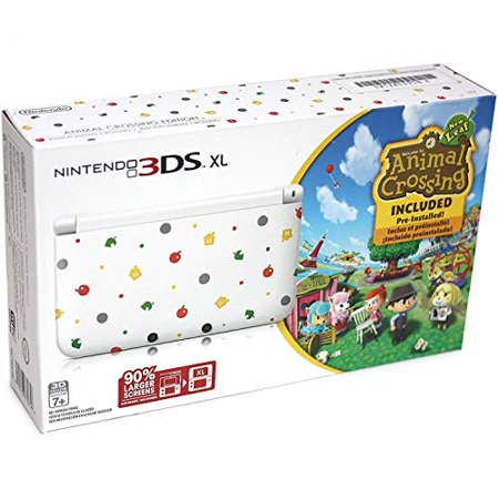Nintendo 3DS XL Handheld Console with Animal Crossing Game