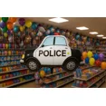 thumbnail image 4 of Police Car Foil Balloon Bouquet Birthday Party Decor Red Blue Balloons, 4 of 4