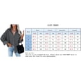 thumbnail image 2 of Hanerdun Women Solid Shacket Jacket Female Long Sleeve Button Blouse Gray M, 2 of 5