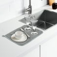 thumbnail image 3 of EEEkit 2pcs Dish Drying Mats, Absorbent Microfiber Kitchen Dish Drainers, 16 x 12", Gray, 3 of 6