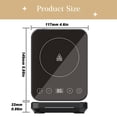 thumbnail image 3 of Dusknt New Arrivals! Pro Warmer – 1°F Precision Control & Goldilocks (7582°F) Direct Plug Easy Clean Glass Base for Baking Proofing & Fermentation, 3 of 8