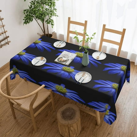 

Tablecloth Flowers Table Cloth For Rectangle Tables Waterproof Resistant Picnic Table Covers For Kitchen Dining/Party(54x72in)