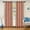 Rust, variant on Superior Semi-Sheer Moroccan Printed Curtain Set of 2, 52" x 63", Rust