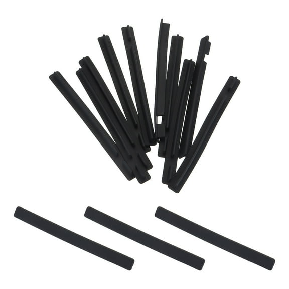 10pcs PCI Express X16 Port Duct Covers Caps Silicone Plug Protector for PCI-E X16 Female End, Black