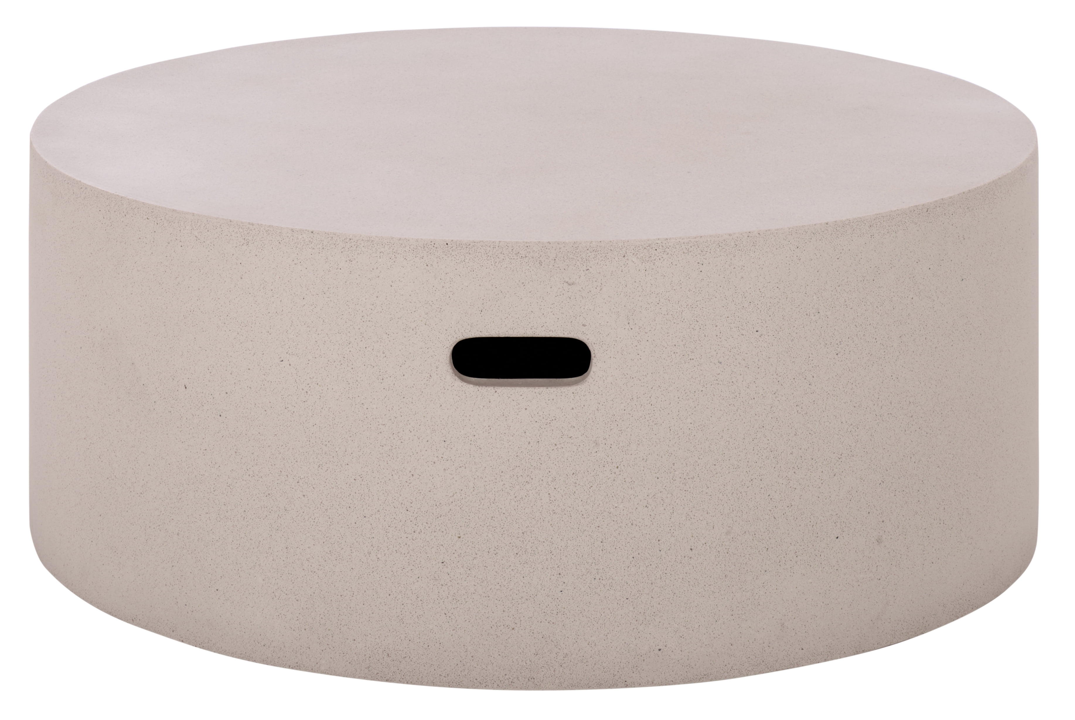 Safavieh Georgia Outdoor Modern Round Polyfiber Coffee Table, Beige