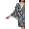 thumbnail image 5 of Moomaya Printed Robe&nbsp;For Women Dressing&nbsp;Gown&nbsp;Short Cotton Summer Bathrobe, 5 of 6