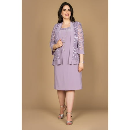 R&M Richards Short Plus Size Jacket Dress 7077W