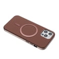 thumbnail image 2 of Allytechgroup iPhone 11 Pro Case with Magnetic Ring, Compatible with Magsafe Slim Back Cover Flannel Inner Lining Shockproof Protective Phone Case for Apple iPhone 11 Pro, Brown, 2 of 6