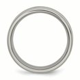 thumbnail image 2 of Stainless Steel Polished w/ Grey Carbon Fiber Inlay 8mm Band, 2 of 10