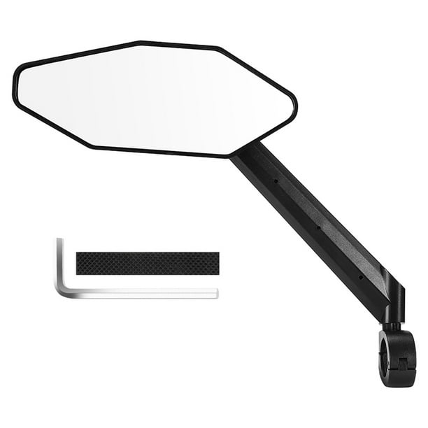 Espejo retrovisor Bicicleta Motocicleta Espejos retrovisores reflectantes Amplio ángulo ajustable Espejos retrovisores para manillar Espejo retrovisor para moto Bicicleta Retrovisor Reflector Ciclism WEST BIKING Espejo retrovisor