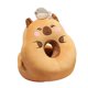 thumbnail image 4 of Almohada para la siesta, muñeco de peluche de carpincho, ligero, práctico, portátil, suave, para el aula. Ojos abiertos, 4 of 9