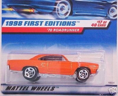 hot wheels 1998 first editions 70 roadrunner