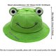 thumbnail image 2 of Women's Fishing Hat Frog Sun Unisex Bucket Foldable Outdoor Summer for Camping Hiking Fishinggreen, 2 of 5