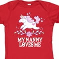thumbnail image 4 of Inktastic My Nanny Loves Me Girl Unicorn Girls Baby Bodysuit, 4 of 5