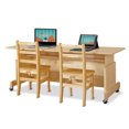 thumbnail image 2 of Apollo Double Computer Desk - Maple Top, 2 of 7