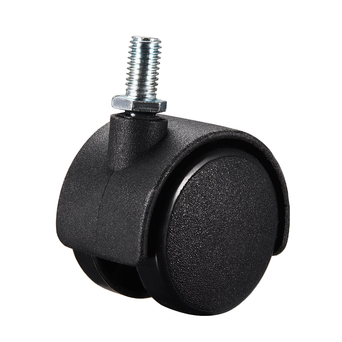 Furniture Casters 1.5 Inch Nylon M8 x 15mm Threaded Stem Swivel Caster