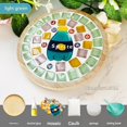thumbnail image 4 of Handmade DIY Materials Kit Bamboo Creative Mosaic Coasters Trivets Base Adhesive Craft for Students Kids, 4 of 6