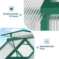 thumbnail image 4 of EastVita 6 x 7 ft Greenhouse Polycarbonate Walk-in Greenhouse with Aluminum Frame Clear Pop-up Greenhouse Green, 4 of 5