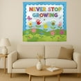 thumbnail image 2 of TiniDecor Never Stop Growing Tapestry, 60"x80" Colorful Classroom Wall Hanging, Kids Room Decor, 2 of 4
