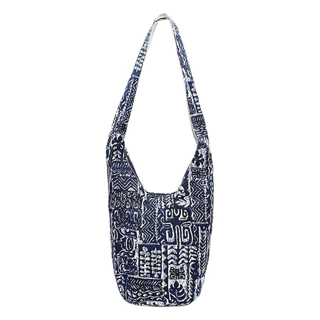 KLKCMS Ethnic Purses Shoulder Bag Carrying Tourist A-Lake Blue