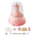 thumbnail image 4 of Elodie Roue de Poterie pour Enfants, Roue en Céramique, 10 Paquets d'Argile, Outils de Sculpture, Rose, 4 of 8
