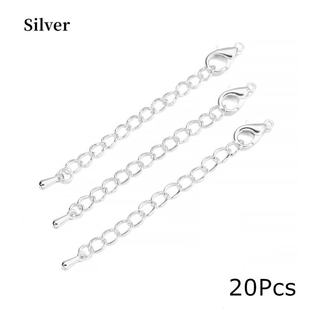 10-20 unids/lote 50 70mm tono extensión cola cadena langosta cierres conector para DIY joyería hacer hallazgos pulsera collar Tan Jianjun unisex
