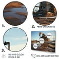 thumbnail image 3 of Designart "Winter Scenery Featuring Oil Drilling Rigs" Oil Rigs / Fields Canvas Prints, 3 of 7