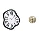 thumbnail image 1 of Reloj de pared,Reloj de pared interior nórdico con números romanos,Escultura colgante de pared,Decoración de pared metálica para sala de estar,dormitorio y exteriores,Disco decorativo de, 1 of 8