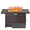 brown, variant on AstrPthylx 44-Inch Propane Fire Pit Table, Steel Gas Fire Feature with Iron Lid, Glass Rock, Rain Cover & Wind Guard for Patio, Backyard, Deck-Gray