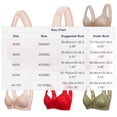 thumbnail image 2 of Blmnix Front Closure Women Bras Racerback Bras Push Up Bra Bras Standard Straps Bralette Beige Comfortable Bras for Women,38, 2 of 8