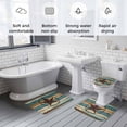 thumbnail image 6 of Vintage Country Star Bathroom Rugs Set Texas Star Non Slip Absorbent Soft Bath Mats 3 Piece Set with Bathroom Rug, U-Shaped Floor Mat, Toilet Seat Cover Small Size, 6 of 9