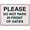 Warning Sign 1, variant on Metal Wall Art Decor Please Do Not Park In Front Of Gates Aluminum Sign Indoor & Outdoor Use Safety Warning Sign 12"X16"
