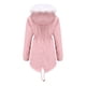 thumbnail image 5 of Abrigo largo cálido para mujer Sudadera con capucha Chaqueta de cuello Parkas de invierno delgadas Abrigos Fridja  po449, 5 of 8