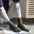 thumbnail image 3 of 5 pares de calcetines cálidos de invierno para hombre más calcetines de felpa de rizo engrosados ​​de lana polar para hombre tubo medio superior alto otoño e invierno color sólido negocios (talla únic, 3 of 5