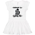 thumbnail image 3 of Inktastic Michigan Travel Gift Someone Loves Me Girls Baby Dress, 3 of 5