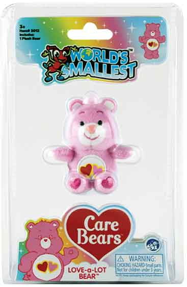 Miniature RETRO Toy NEW World's Smallest Care Bears "Love-a-Lot Bear" 