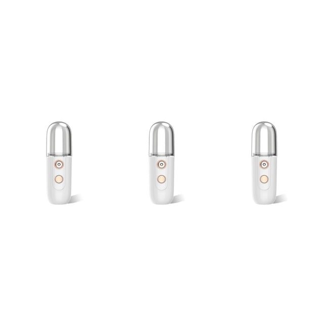Yuarrent Mini 30ML USB Recargable Humidificadores Difusor Facial Plastic Spray Mist Sprayer Hidratante Handheld Skin Care Machine Tool Blanco Type1 NO1