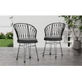 thumbnail image 2 of Euroco TAVON CHAIR,2PCS with 2 Cushions,Gray, 2 of 9