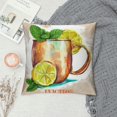 thumbnail image 2 of Orinice Lemon Mint Graphic Decorative Pillow Cover for Home Couch Living Room 20x20in, 2 of 5