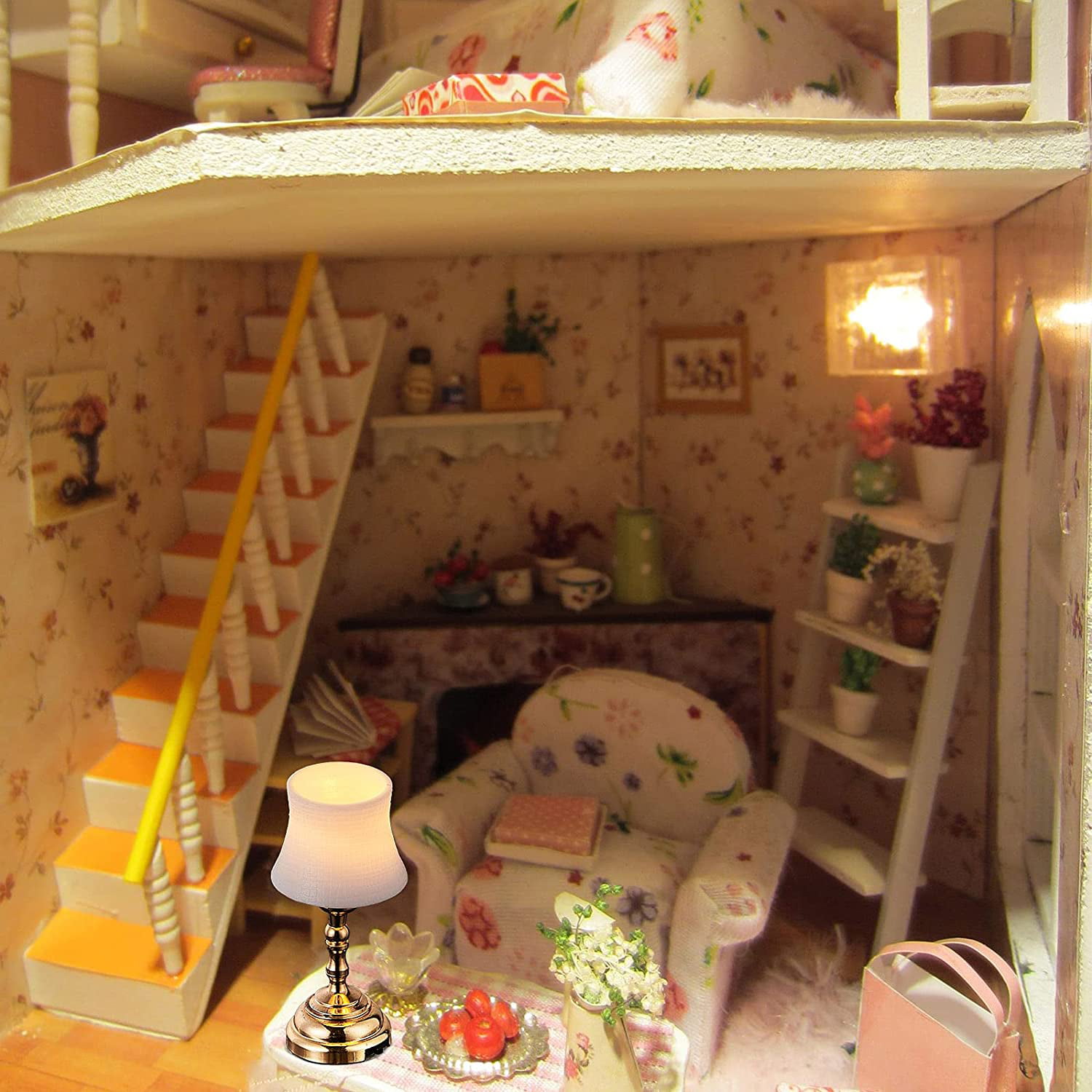 Dollhouse Miniature 1:12 Living Room Plastic Multicolor Balloon String Toys AB 