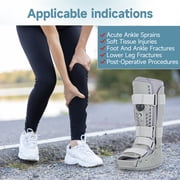 Air Walking Boot, Tall Fracture Boot, Air CAM Walker Fits Left or Right Foot, Protection for Broken Foot Sprained Ankle Fracture Recovery(Small)