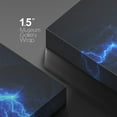 thumbnail image 4 of wall26 Canvas Print Wall Art Blue Colorful Electricity Lightning Football Boys Room Decor Sports Fitness Photography Realism Decorative Scenic Multicolor for Living Room, Bedroom, Office - 16"x2, 4 of 5
